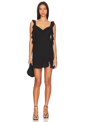 Amanda Uprichard Sonnet Mini Dress in Black. Size XS.