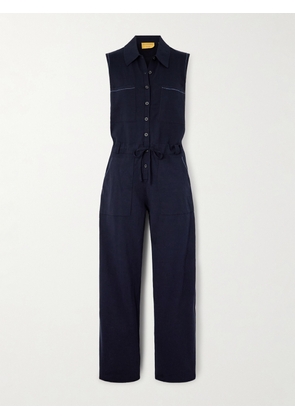 Guest In Residence - Breezy Cotton-jersey Jumpsuit - Blue - x small,small,medium,large,x large