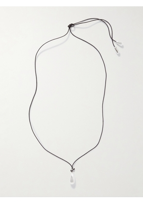 Sophie Buhai - Droplet Silver And Cord Necklace - One size
