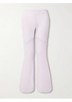 COURREGES - Ellipse Zip-detailed Jersey Flared Pants - Purple - FR34,FR36,FR38,FR40,FR42,FR44
