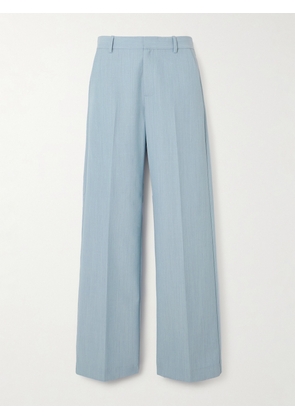 ST. AGNI - Carter Pleated Recycled Twill Wide-leg Pants - Gray - x small,small,medium,large,x large