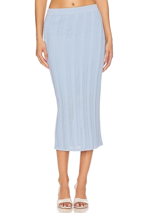 Central Park West Louis Skirt in Baby Blue. Size S, XS.