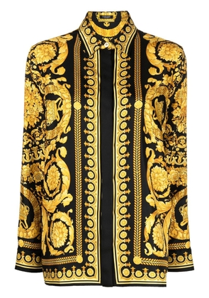 Versace Barocco silk shirt - Black