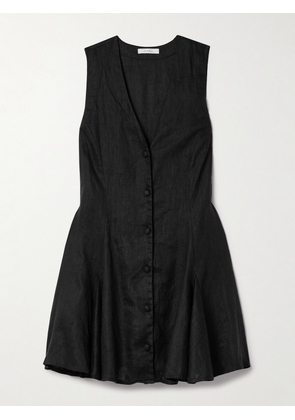 DÔEN - Aubrey Linen Mini Dress - Black - xx small,x small,small,medium,large,x large,xx large