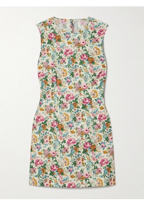 DÔEN - Adele Floral-print Cotton-poplin Mini Dress - Multi - US0,US2,US4,US6,US8,US10,US12