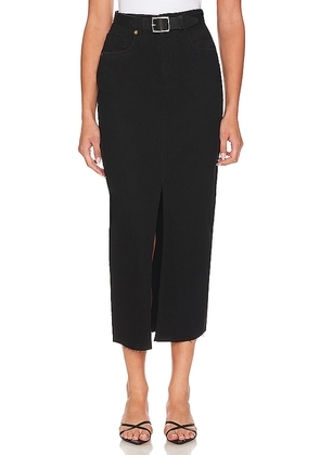 BLANKNYC Denim Pencil Skirt in Black. Size 26, 27.