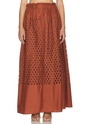 A.L.C. Flora Skirt in Rust. Size L, S, XS.