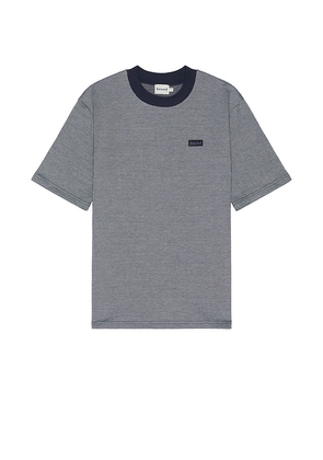 Bound Rectangle Patch Tee in Navy. Size M, S, XL/1X.