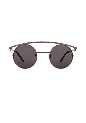 Karen Wazen Retro XL Sunglasses in Black.