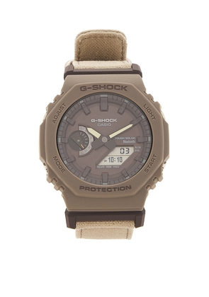 G-Shock True Cotton And Food Textile Series Watch in Brown.