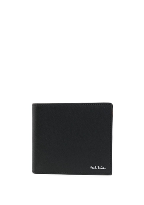 Paul Smith logo-print leather wallet - Black