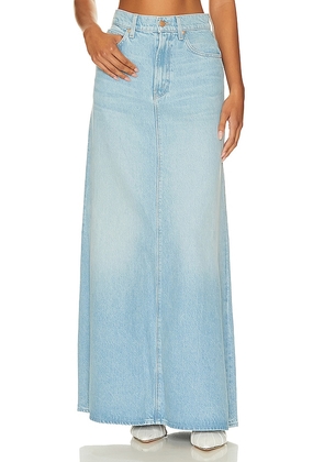 MOTHER The Sugar Cone Maxi Skirt in Blue. Size 26.