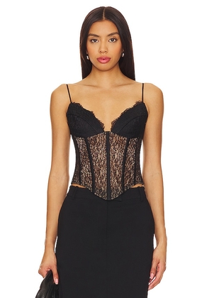 Rozie Corsets Lace Bustier Top in Red. Size 38/M.