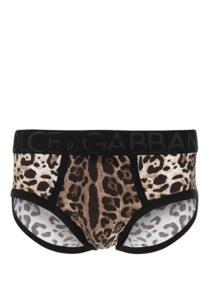 Dolce & Gabbana leopard-print boxers - Brown