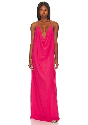 NBD Alcina Maxi Dress in Fuchsia. Size L, S, XL.