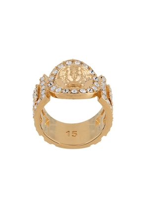 Versace La Medusa crystal-embellished ring - Gold