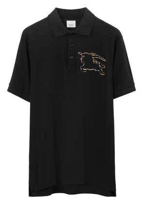 Burberry logo-print cotton polo shirt - Black