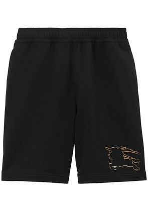 Burberry EKD-motif cotton shorts - Black