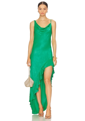 Karina Grimaldi Azalea Midi Dress in Green. Size L, S, XS.