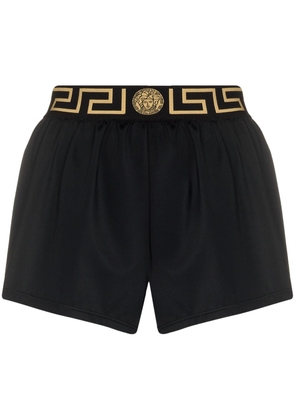 Versace Greca-waistband shorts - Black