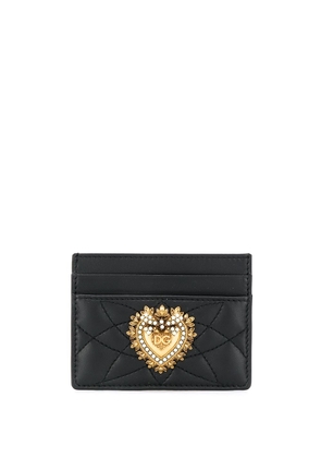 Dolce & Gabbana Devotion quilted card holder - Black