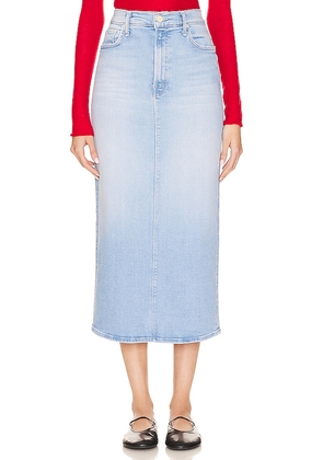 MOTHER The Pencil Pusher Skirt in Blue. Size 26, 27, 28, 29, 30, 31, 32.