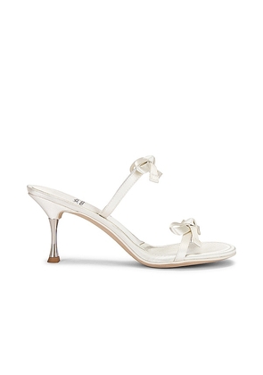 Jeffrey Campbell Bow-Bow Sandal in Ivory. Size 9.