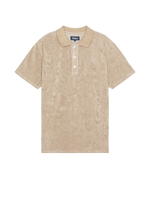 Nikben Terry Riviera Polo in Nude. Size L, XL/1X.