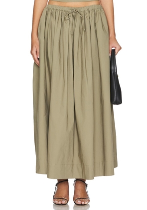 L'Academie by Marianna Simone Maxi Skirt in Army. Size L, S, XL, XS.