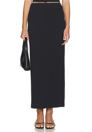 L'Academie by Marianna Evonne Midi Skirt in Black. Size M, S, XL, XS, XXS.