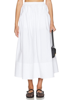 L'Academie by Marianna Arman Midi Skirt in White. Size M, S, XL, XS, XXS.