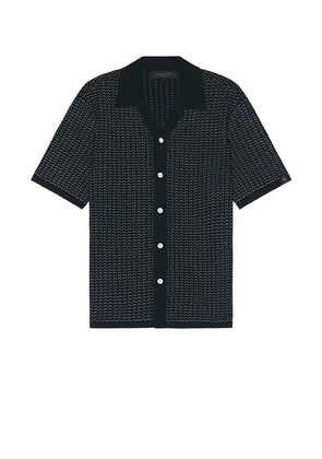 Rag & Bone Avery Button Up Shirt in Navy. Size M, S.
