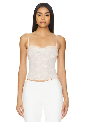 MORE TO COME Cecilya Cami Top in Ivory. Size L, S, XL, XS, XXS.