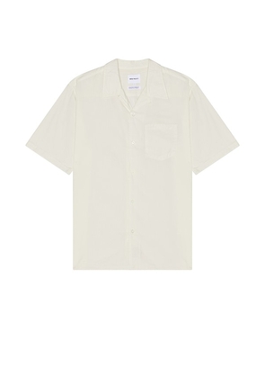 Norse Projects Carsten Cotton Tencel Shirt in White. Size M, S, XL/1X.