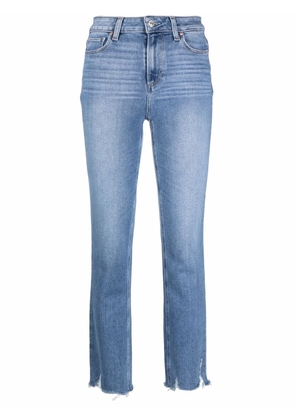 PAIGE mid-rise straight-leg jeans - Blue