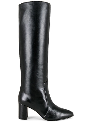 TORAL Low Block Boot in Black. Size 39.