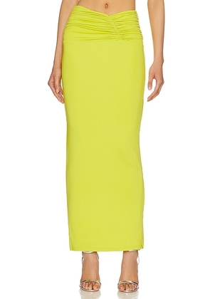 superdown Aluna Maxi Skirt in Yellow. Size XS, XXS.