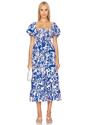 Show Me Your Mumu Afternoon Tea Dress in Blue. Size M, S, XL/1X, XS.