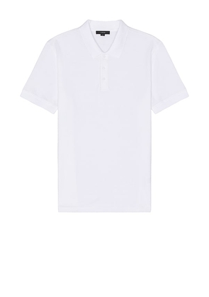 Vince Pique Short Sleeve Polo in White. Size M, S, XL/1X.