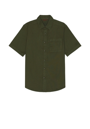TOPO DESIGNS Dirt Desert Short Sleeve Shirt in Olive. Size M, S, XL/1X.