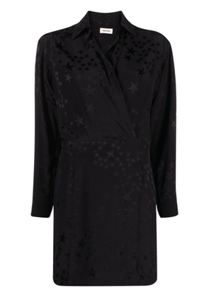 Zadig&Voltaire star silk-jacquard minidress - Black