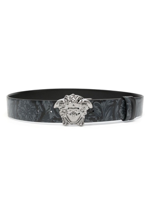 Versace La Medusa reversible leather belt - Black