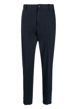 BOSS tapered cotton trousers - Blue