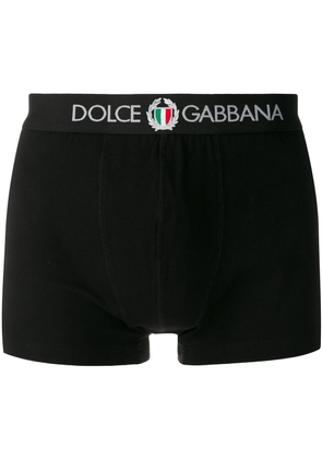 Dolce & Gabbana logo embroidered boxers - Black