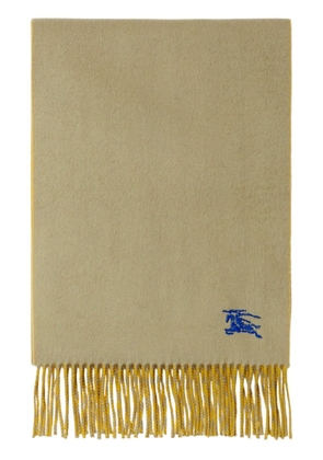 Burberry reversible cashmere scarf - Yellow