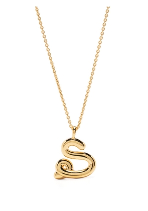 Missoma S-letter pendant chain-link necklace - Gold