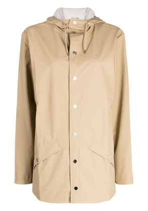Rains hooded lightweight rain jacket - Brown