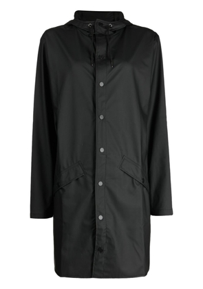 Rains press-stud waterproof jacket - Black