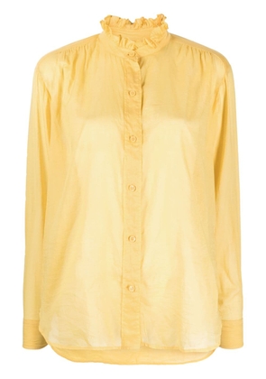 MARANT ÉTOILE Gamble organic cotton shirt - Yellow