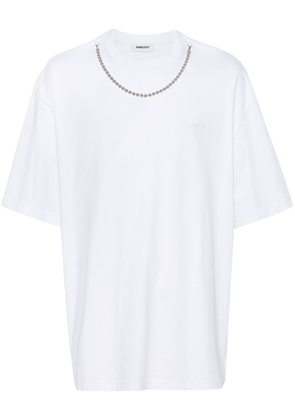 AMBUSH chain-detail logo-embroidered T-shirt - White